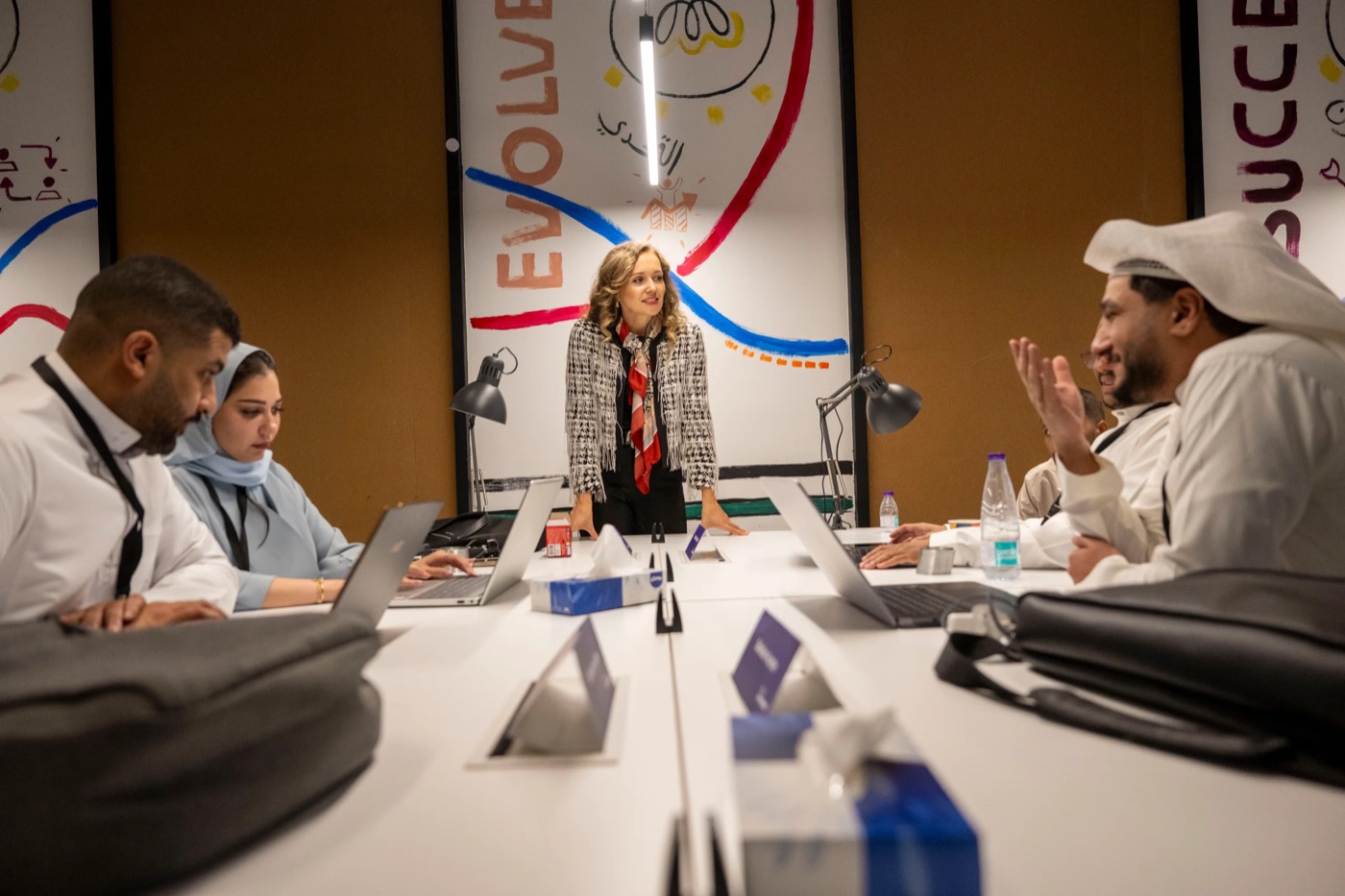 Katya leading a workshop with founders at 2080 Ventures